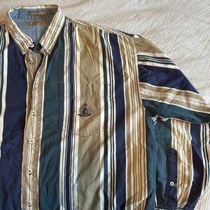 Guess Men’s Stripped Button Down Shirt